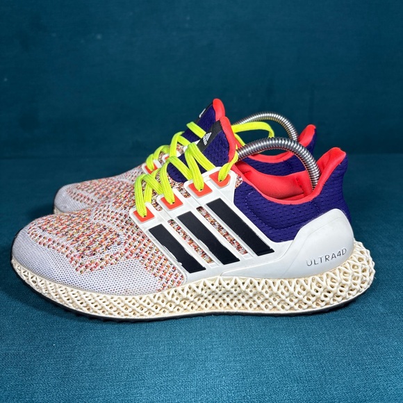 adidas ULTRA 4D White Purple Yellow Multicolor GX6364 Size 8Men/9Women